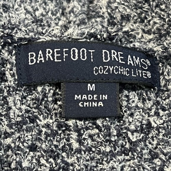 Barefoot Dreams Cozy Chic Lite Gray Cardigan Sweater Size M - Picture 5 of 8